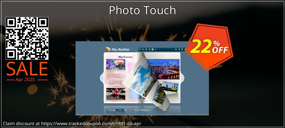 Photo Touch coupon on World Party Day offering sales