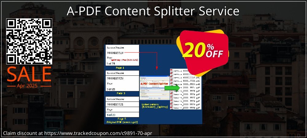 A-PDF Content Splitter Service coupon on National Walking Day sales