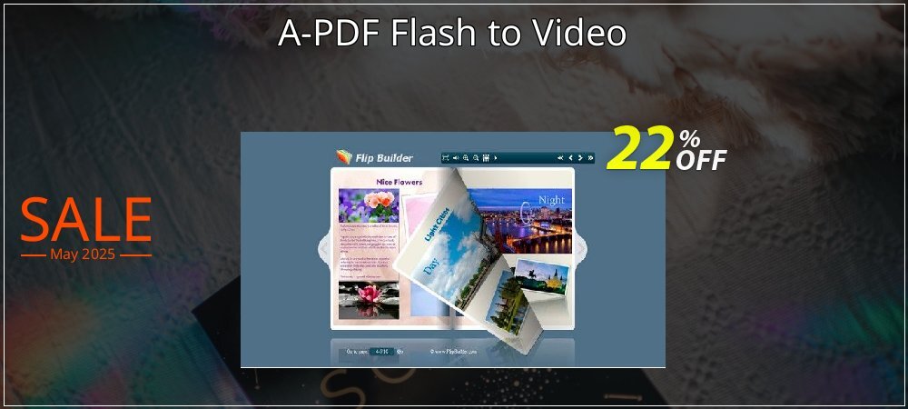 A-PDF Flash to Video coupon on Palm Sunday offering sales