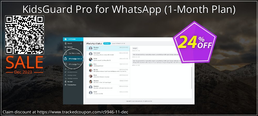 KidsGuard Pro for WhatsApp - 1-Month Plan  coupon on National Loyalty Day super sale