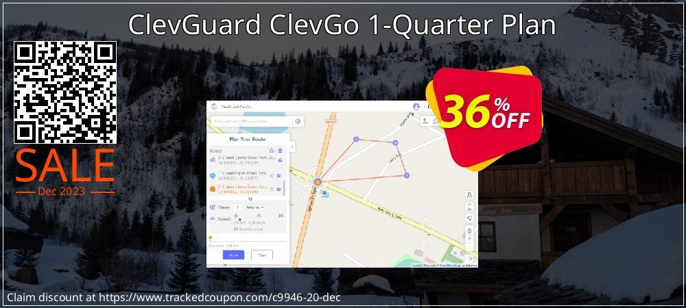 ClevGuard ClevGo 1-Quarter Plan coupon on National Walking Day offering sales