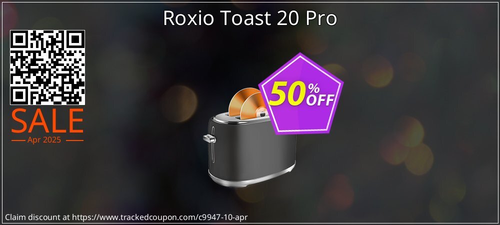 Roxio Toast 20 Pro coupon on National Walking Day offering sales