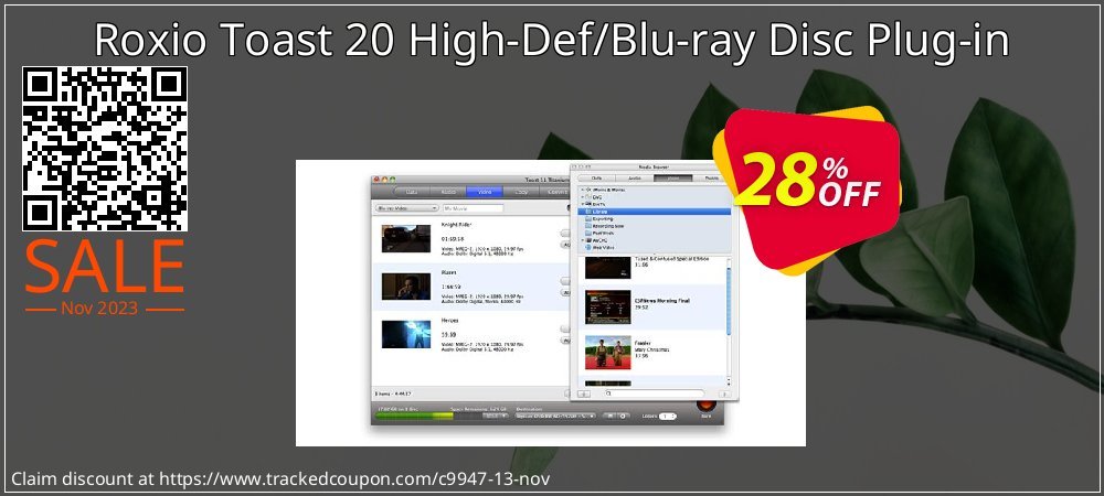 Roxio Toast 20 High-Def/Blu-ray Disc Plug-in coupon on Korean New Year super sale