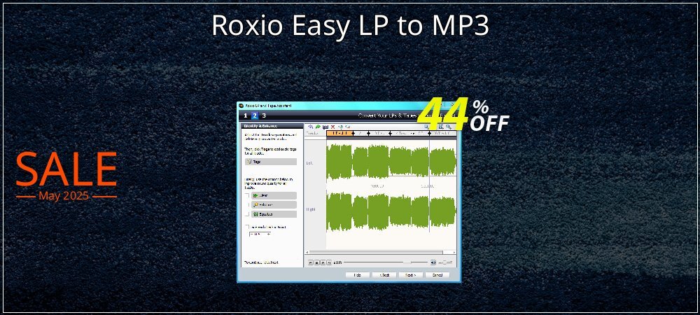 Roxio Easy LP to MP3 coupon on World Party Day deals