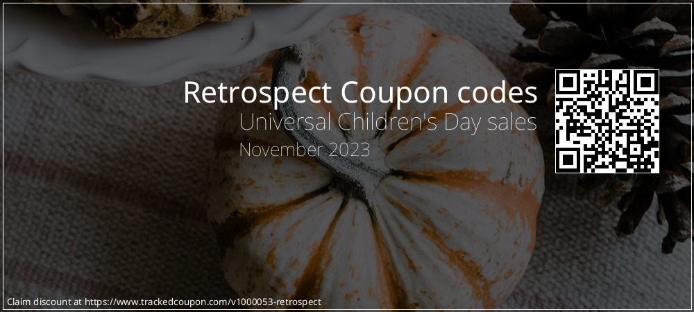 Retrospect Coupon discount, offer to 2024