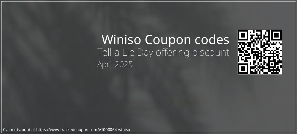 Winiso Coupon discount, offer to 2024