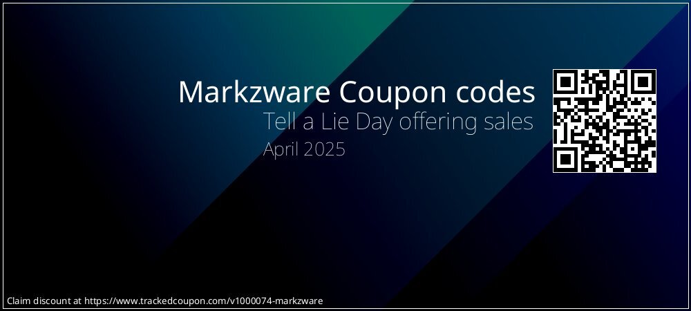 Markzware Coupon discount, offer to 2025