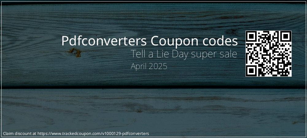 Pdfconverters Coupon discount, offer to 2025