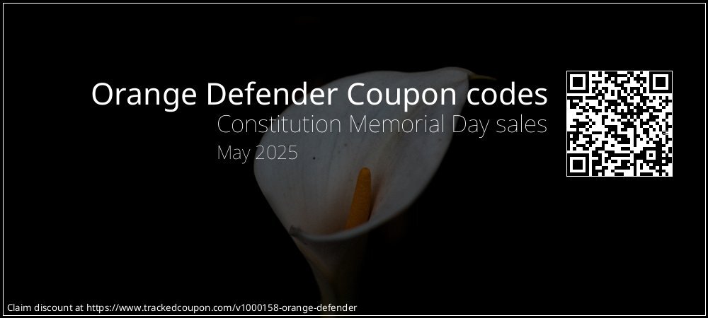 Orange Defender Coupon discount, offer to 2025