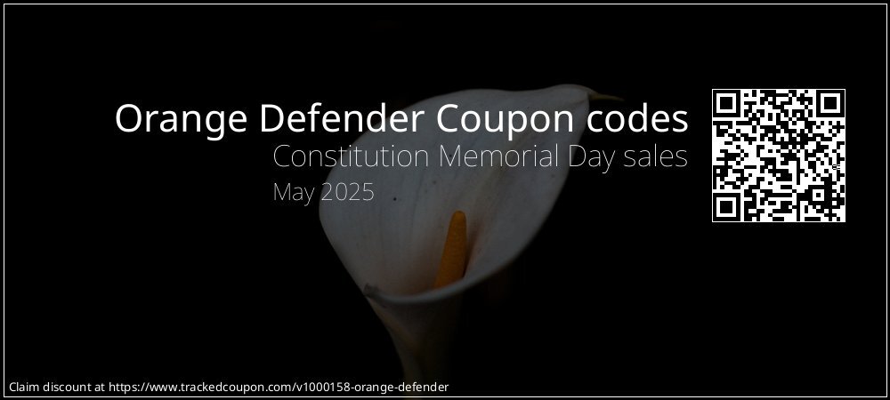 Orange Defender Coupon discount, offer to 2024