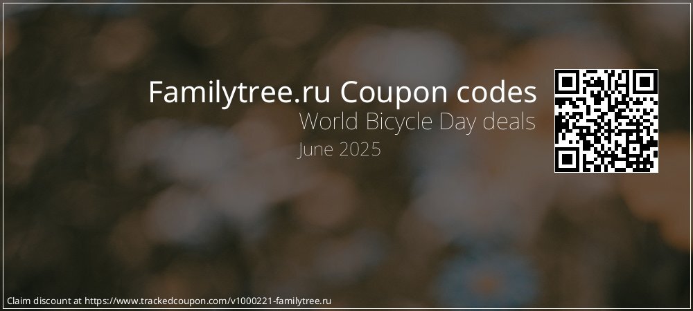 Familytree.ru Coupon discount, offer to 2024