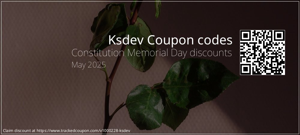 Ksdev Coupon discount, offer to 2024