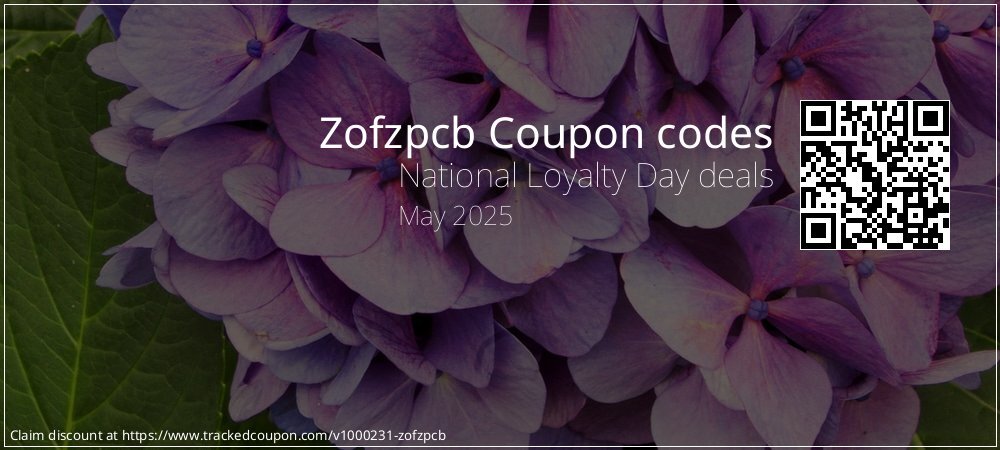 Zofzpcb Coupon discount, offer to 2025
