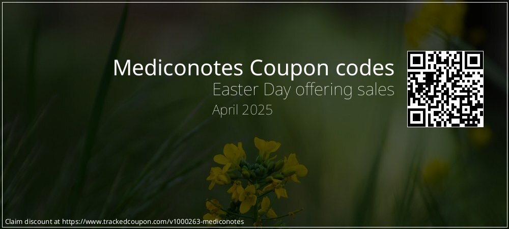 Mediconotes Coupon discount, offer to 2024