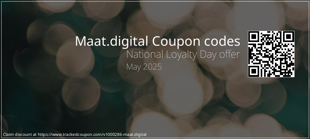 Maat.digital Coupon discount, offer to 2024