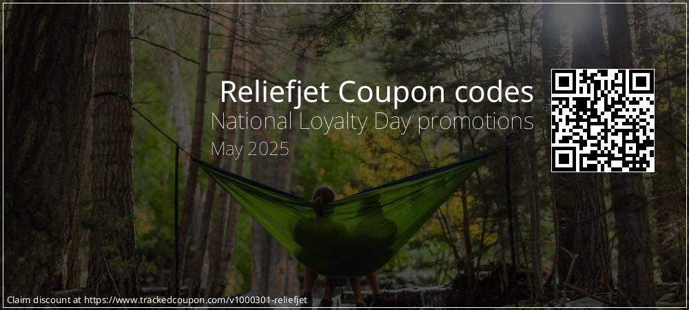 Reliefjet Coupon discount, offer to 2025