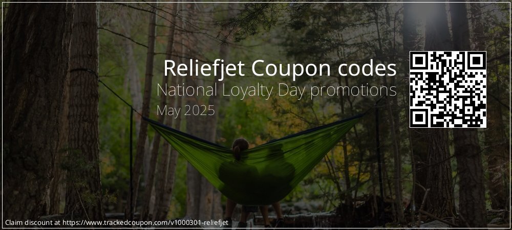 Reliefjet Coupon discount, offer to 2024