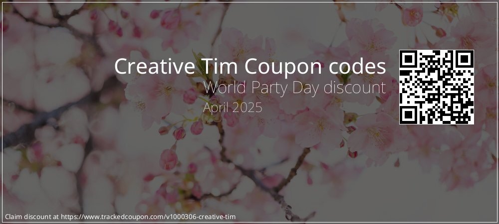 Creative Tim Coupon discount, offer to 2024