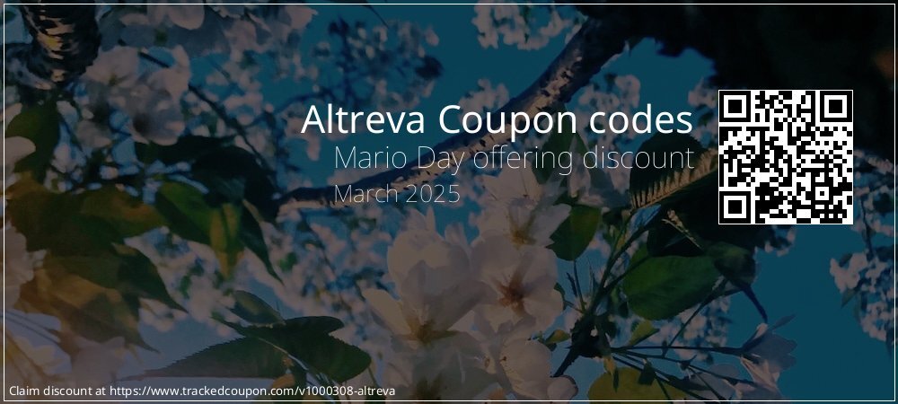 Altreva Coupon discount, offer to 2024