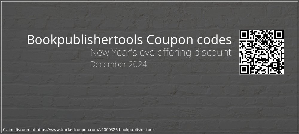 Bookpublishertools Coupon discount, offer to 2024