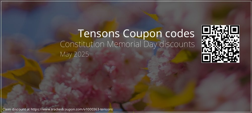 Tensons Coupon discount, offer to 2025