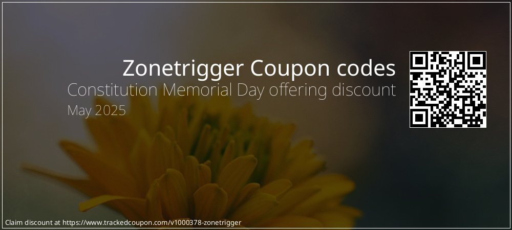 Zonetrigger Coupon discount, offer to 2024