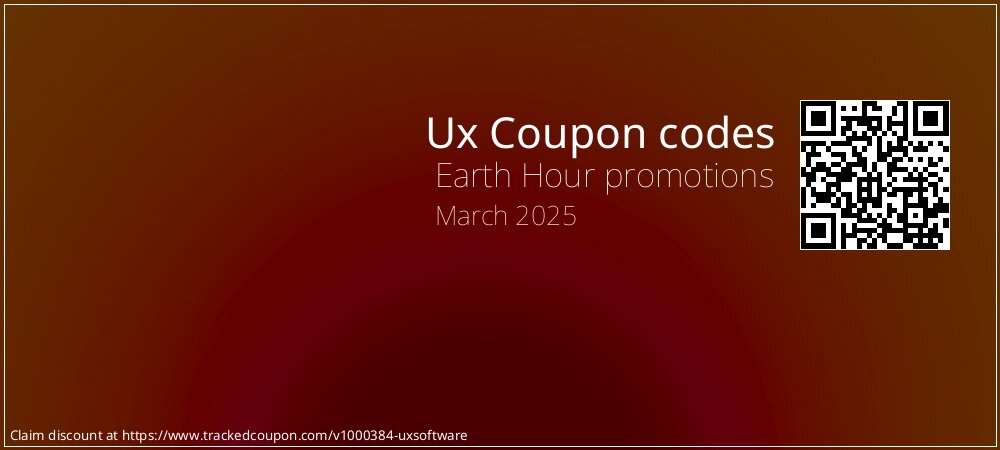 Ux Coupon discount, offer to 2025