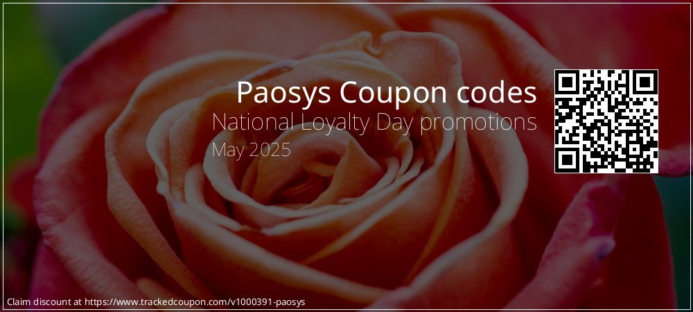 Paosys Coupon discount, offer to 2025