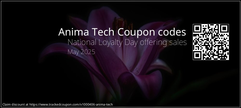 Anima Tech Coupon discount, offer to 2025