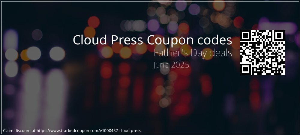 Cloud Press Coupon discount, offer to 2024