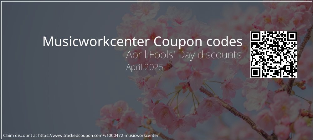Musicworkcenter Coupon discount, offer to 2025