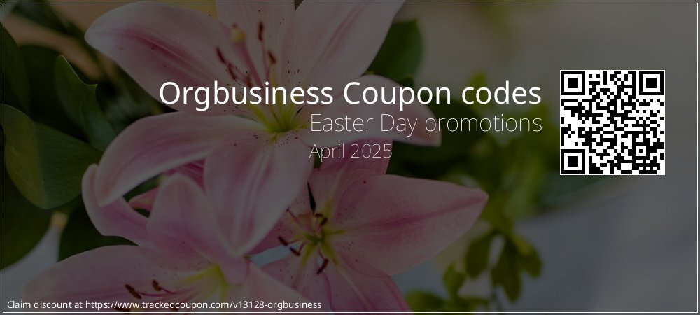 Orgbusiness Coupon discount, offer to 2025
