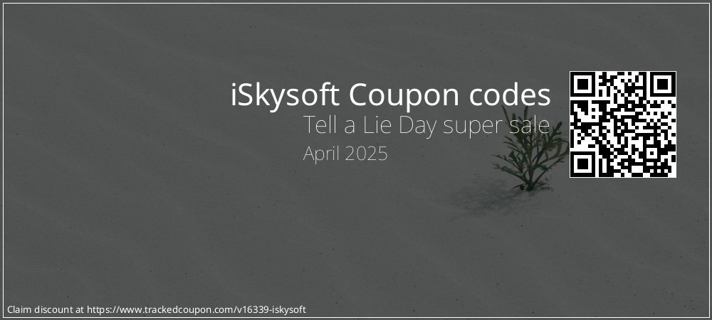 iSkysoft Coupon discount, offer to 2025