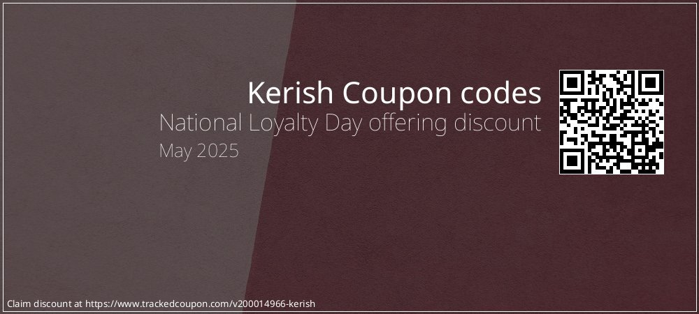 Kerish Coupon discount, offer to 2025