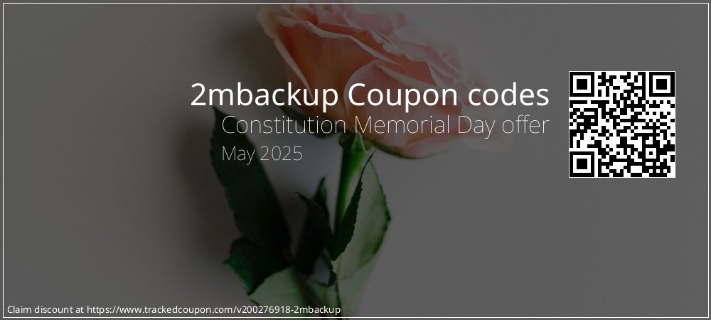 2mbackup Coupon discount, offer to 2024