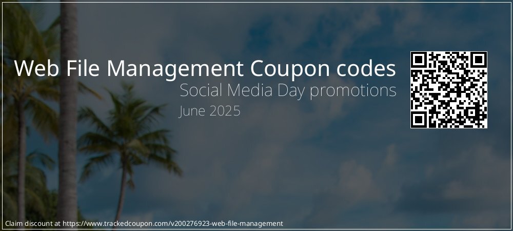Web File Management Coupon discount, offer to 2025