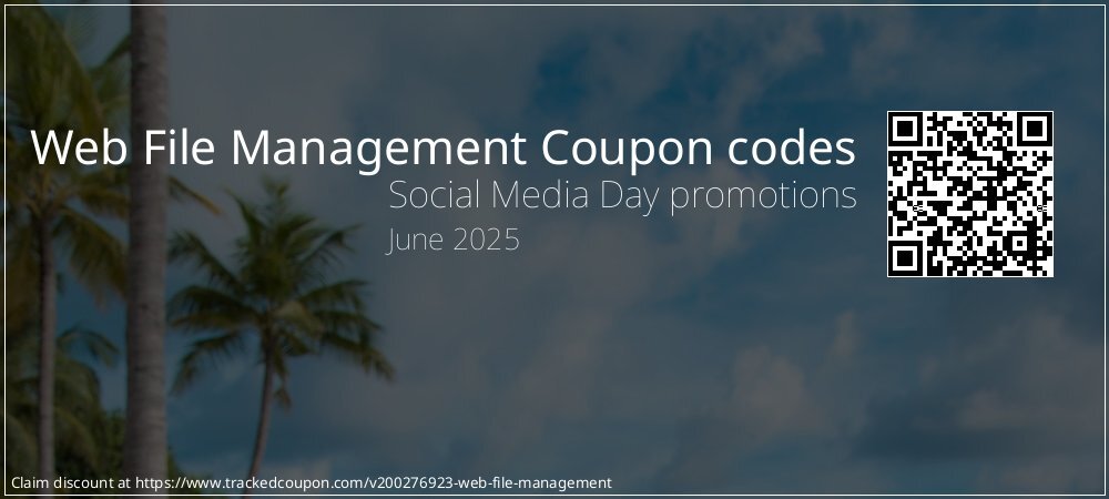 Web File Management Coupon discount, offer to 2024