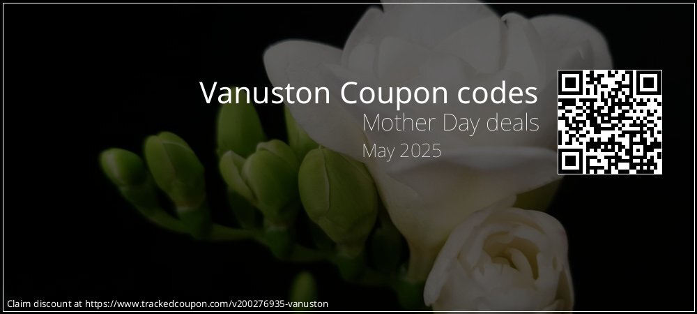 Vanuston Coupon discount, offer to 2025