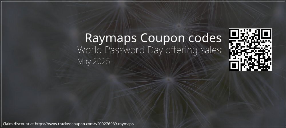 Raymaps Coupon discount, offer to 2025