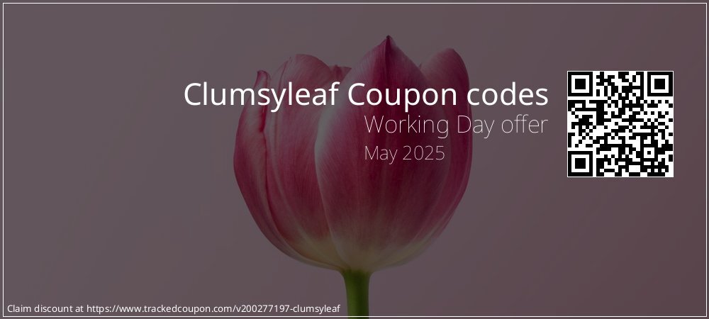 Clumsyleaf Coupon discount, offer to 2025