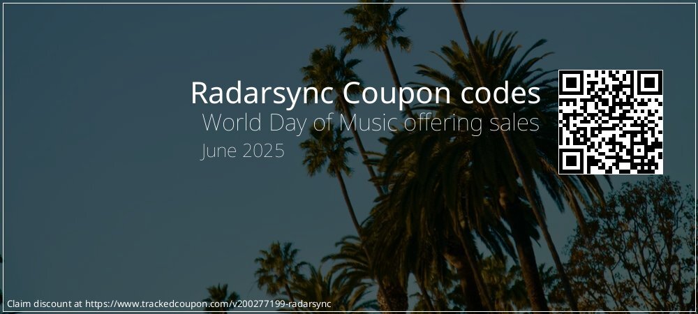 Radarsync Coupon discount, offer to 2025