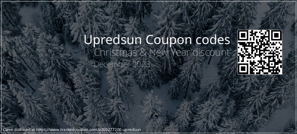 Upredsun Coupon discount, offer to 2022
