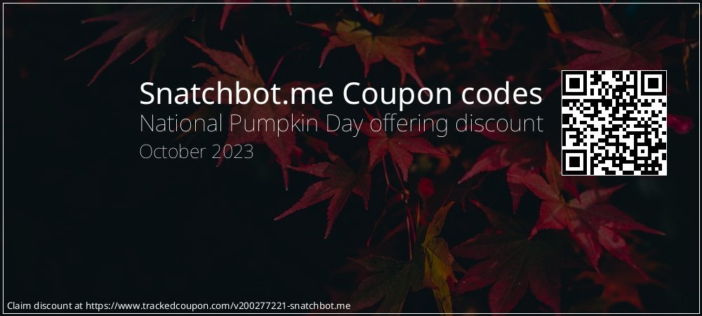 Snatchbot.me Coupon discount, offer to 2022
