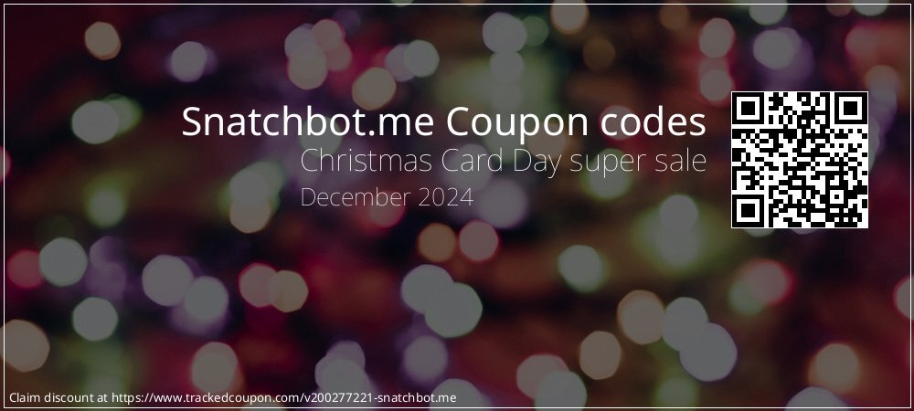 Snatchbot.me Coupon discount, offer to 2025