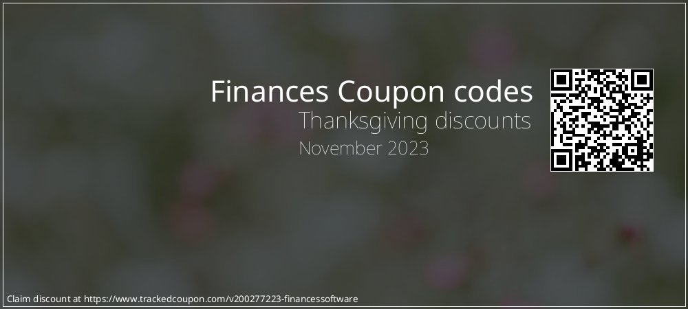 Finances Coupon discount, offer to 2023