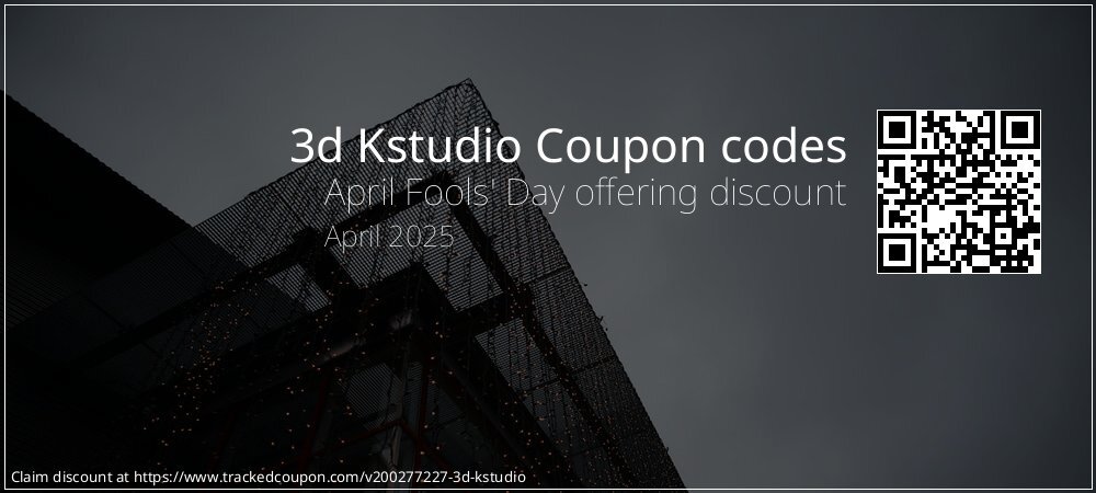 3d Kstudio Coupon discount, offer to 2025
