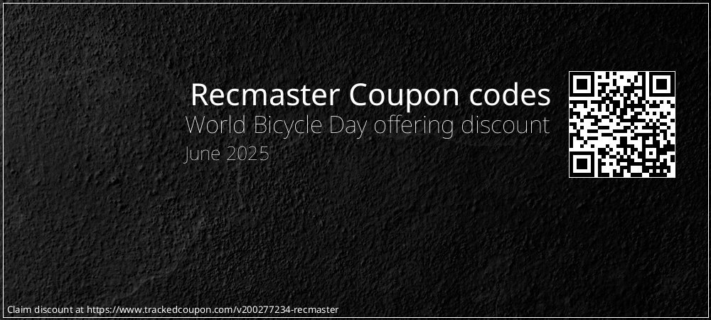 Recmaster Coupon discount, offer to 2025