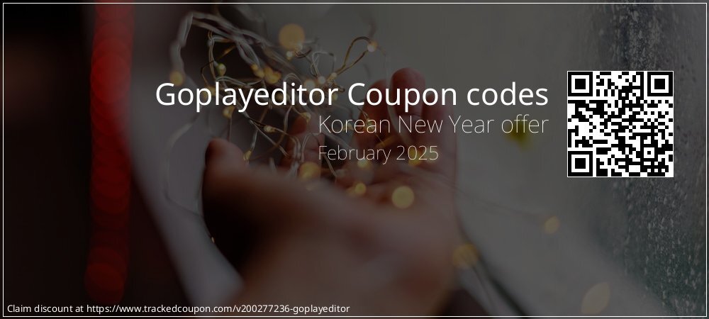 Goplayeditor Coupon discount, offer to 2025