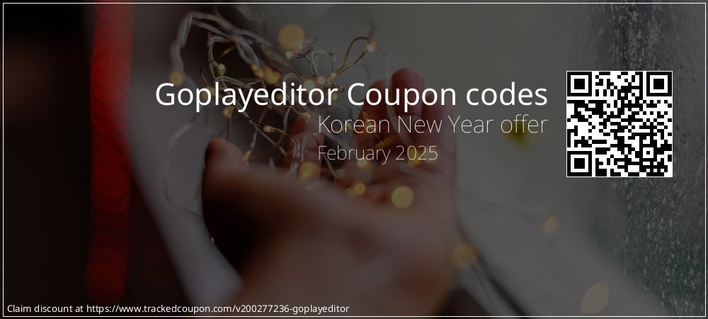 Goplayeditor Coupon discount, offer to 2024