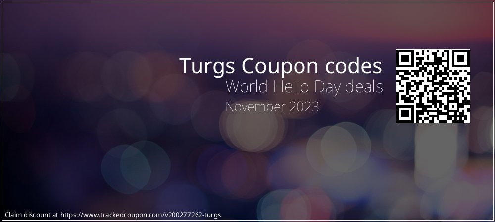 Turgs Coupon discount, offer to 2022